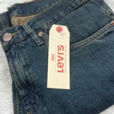 R$97 - Calça jeans tradicional masculina corte reto 100% algodão antigo..