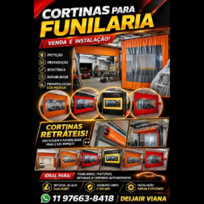 Cortina retrátil, Cortinas de correr, Toldos, Coberturas, Exaustores......